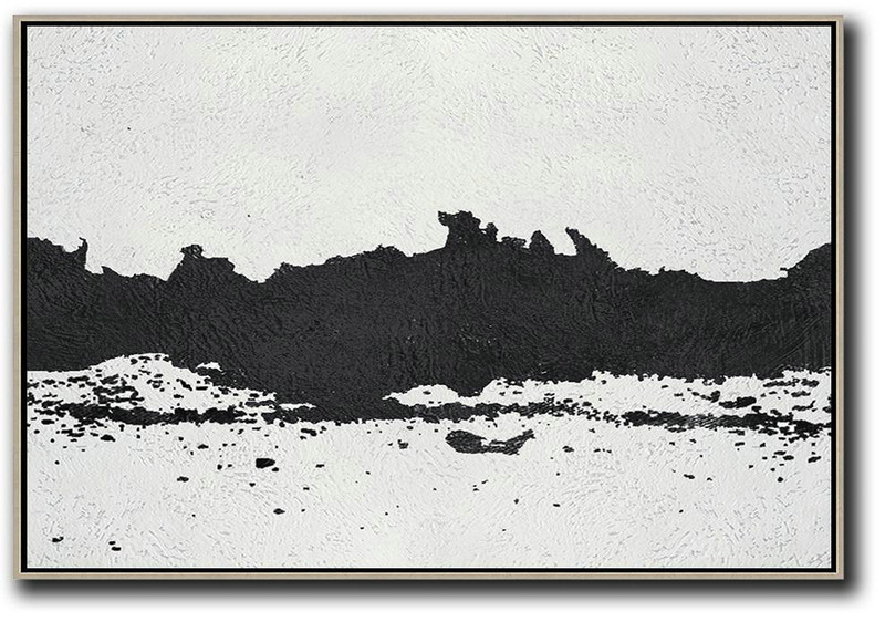 Huge Abstract Canvas Art,Oversized Horizontal Minimal Art On Canvas - Abstract Art On Canvas, Modern Art
